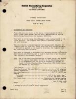 Overhaul Instructions for Ground Check System Check Valve - Part M949 