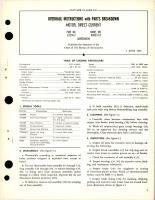 Overhaul Instructions with Parts Breakdown for Direct-Current Motor - Part 32370-3 - Model DCM23-10