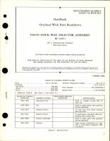 Overhaul with Parts Breakdown for Four-Way Selector Assembly Valve - MC 2666-1