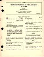 Overhaul Instructions with Parts Breakdown for Oil Pump - GC-409 