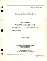 Illustrated Parts Breakdown for Generator Voltage Regulator - Model CR2795E100A1 