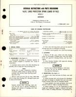 Overhaul Instructions with Parts Breakdown for Surge Protection Spring Loaded By-Pass Valve - 18930-24-1