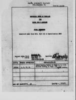 Numerical Index of Drawings for Model N3N-3 Airplane