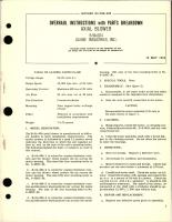 Overhaul Instructions with Parts Breakdown for Axial Blower - B-9A-604 