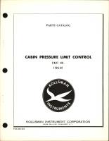 Parts Catalog for Kollsman Cabin Pressure Limit Control 1725-01