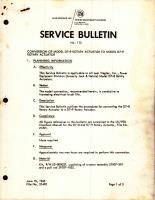 Service Bulletin No. 112 - Rotary Actuator - Conversion of Model D7-8 to D7-9