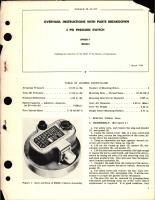 Overhaul Instructions with Parts Breakdown for Pressure Switch 6 PSI - 69000-1