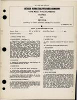 Overhaul Instructions with Parts Breakdown for Hydraulic Pressure Relief Valve - AN6279-8CD 1031 