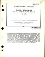 Illustrated Parts Breakdown for Oxygen Regulator Type A-15 Portable Diluter Demand AD-1876