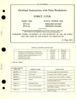 Overhaul Instructions with Parts Breakdown for Force Link Part No.  FP-5-A1, FP-6-A1