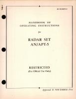 Operation Instructions for Radar Set AN/APT-5