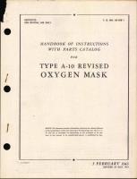 Handbook of Instructions with Parts Catalog for Type A-10 Revised Oxygen Mask