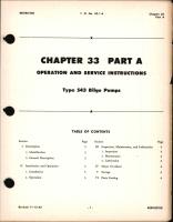 Operation & Service Instructions for Bilge Pumps, Chapter 33 Part A