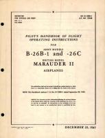 Pilot's Handbook of Flight Operating Instructions for Army Models B-26B-1 and -26C British Model Marauder II Airplanes