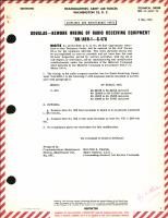 Rework of Wiring of Radio Receiving Equipment AN/ARR-1 for C-47A
