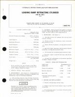 Overhaul Instructions with Parts Breakdown for Loading Ramp Retracting Cylinder Part No. 3294-2