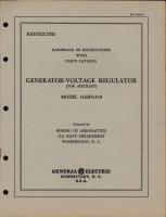 Instructions with Parts Catalog for Generator-Voltage Regulator Model 3GBD1A18