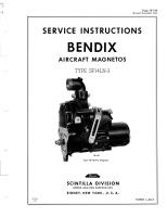 Service Instructions for Bendix - Scintilla Magnetos - Type SF14LN-3 