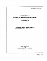 Aeronautical Technical Inspection Manual Volume 4, Aircraft Engine