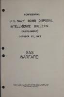 U.S. Navy Bomb Disposal Intelligence Bulletin for Gas Warfare