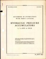 Handbook of Instructions with Parts Catalog for Hydraulic Pressure Accumulators