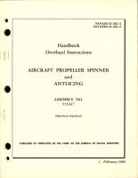 Overhaul Instructions for Aircraft Propeller Spinner and Anti-Icing - Assembly No. 535247 