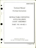 Overhaul Instructions for Retractable Rotating Anti-Collision Light Assembly - Part 40-0021-1