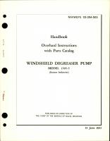 Overhaul Instructions with Parts Catalog for Windshield Degreaser Pump - Model 1505-5