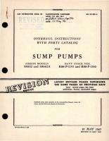 Overhaul Instructions with Parts Catalog for Sump Pumps Aireon Models 58002, and 58002A