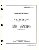 Illustrated Parts Breakdown for Nose Landing Gear Shock Strut - Parts 371671-3 and 380202-1