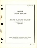 Overhaul Instructions for Direct Cranking Starter Part 36E07-4-B