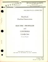 Overhaul Instructions for Electric Propeller and Controls C634S-C104