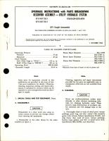 Overhaul Instructions with Parts Breakdown for Utility Hydraulic System Reservoir Assembly - CV15-401126-3 and CV15-401126-4