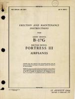 Erection and Maintenance Instructions for B-17G (Fortress III) Airplanes