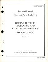 Illustrated Parts Breakdown for Deicing Pressure Regulating and Relief Valve Assembly - Part A81C42