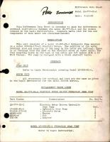 Pesco Serviscript Difference Data Sheet - Model 1E-777-UL-1 Hydraulic Pump