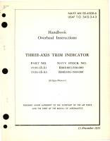 Overhaul Instructions for Three-Axis Trim Indicator Part No. 15101-1E 