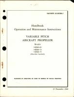 Operation and Maintenance Instructions for Variable Pitch Propeller - Models 54H60-69, 54H60-73, and 54H60-75