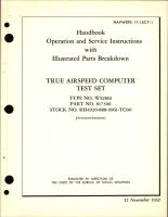Operation and Service Instructions with Illustrated Parts for True Airspeed Computer Test Set - Type WS2061 - Part 817306