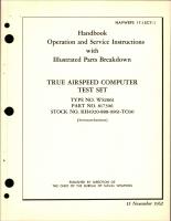 Operation and Service Instructions with Illustrated Parts for True Airspeed Computer Test Set - Type WS2061 - Part 817306