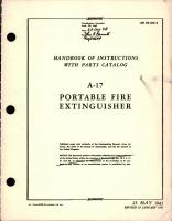 Instructions with Parts Catalog for A-17 Portable Fire Extinguisher