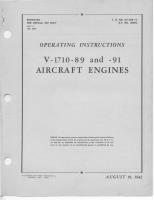 Overhaul Instructions for V-1710-89 and V-1710-91 Engines