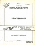 Operation, Service, & Overhaul Inst w/ Parts Catalog for Eclipse Retracting Motors