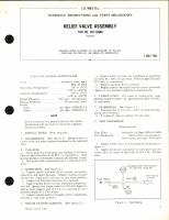Overhaul Instructions with Parts Breakdown for relief Valve Assembly Part No. 1352-516881