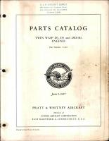 Parts Catalog for Twin Wasp D3, D5, and 2SD13G