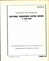 Illustrated Parts Breakdown for Lear "A" Frame Fractional Horsepower Electric Motors