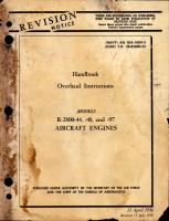 Overhaul Instructions for Models R-2800-44, -48, and -97 Engines