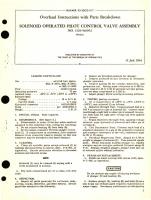 Overhaul Instructions with Parts Breakdown for Solenoid Operated Pilot Control Valve Assembly Part No. 1329