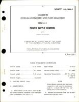 Overhaul Instructions with Parts Breakdown for Power Supply Control - 124E374-1 