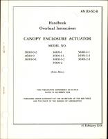 Overhaul Instructions for Canopy Enclosure Actuator 